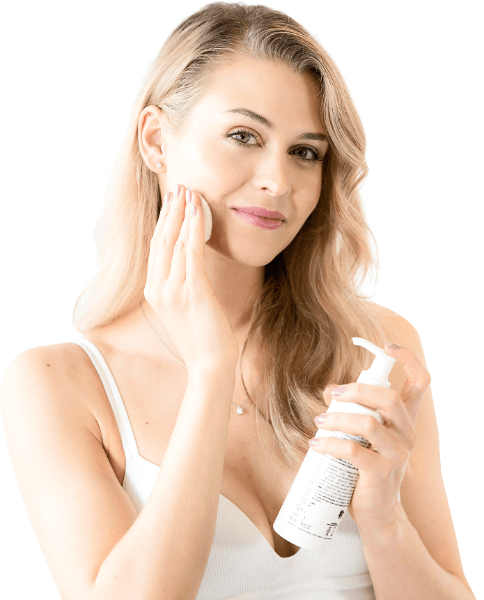 women with skin care